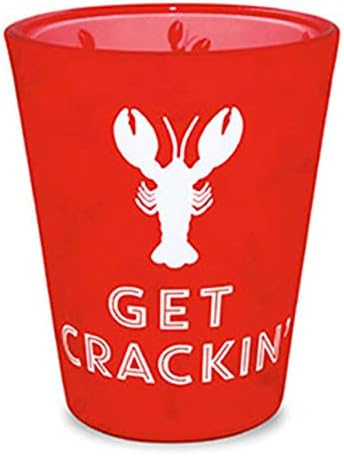 Cape Shore Velvet Shot Glass-Lobster Get Crackin ' Ideal pentru cafea Espresso, ceai, petreceri, încălzirea casei