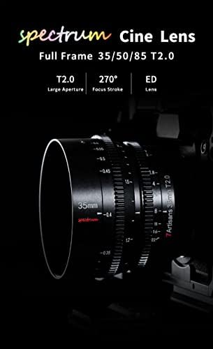 7artisans 50mm T2.0 Full Frame Diafragmă Mare Cine Cinematic film profesional obiectiv pentru Nikon Z Mount Camera Z6 Z7 Z6II