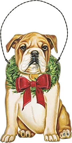 Ornament - Bulldog de Crăciun