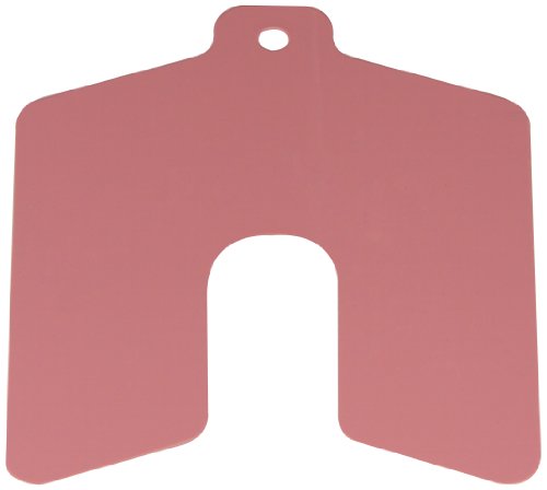 PVC shim slot, roz, 0,015 grosime, lățime de 2, lungime de 2 , 0,625 lățime slot