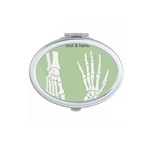 Schelet uman Schelet și oglindă pentru picior portabil pliabil Mângâie Ochelarii laterali dubli