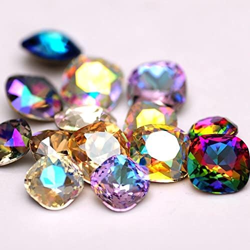 Nailking 12mmcushion tăiat cu cristal glitter sclipici meșteșuguri meșteșuguri de design 3d mărgele de unghii îmbrăcăminte decorațiuni