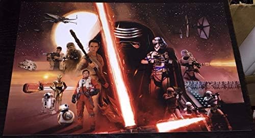 J.J. Abrams a semnat Autograph Star Wars Episodul 7 Force Awakens 12x18 Poster Art