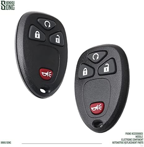 XINXUSONG 2 buc Rgm401b cheie Auto Fob control fără cheie intrare telecomandă Kobgt04a 4 butoane înlocuire vehicule compatibile