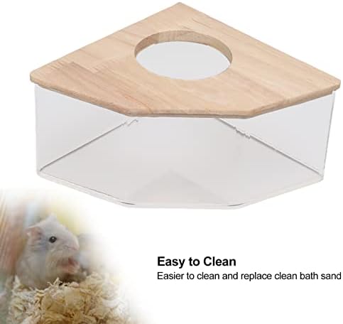 Tnfeeon Hamster Hamster Bath Box Pets Sand Băi cutii Drepți unghiul Drept Acrilic Hamster Said Sands
