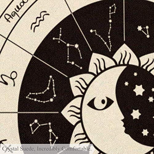 Covoraș rotund doisprezece constelație tai chi covor rotund pentru copii pentru copii teepee moale joc joacă mat dormitor clasă creșă de joacă covor 39.4x39,4 inci