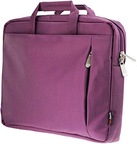 Bag de laptop rezistent la apă premium Navitech Purple Purple-Compatibil cu Lenovo Chromebook C330 2-in-1 Laptop convertibil,