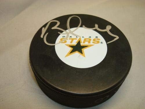 Brett Hull a semnat Dallas Stars Hockey Puck autograf PSA / DNA COA 1A-autograf NHL Pucks