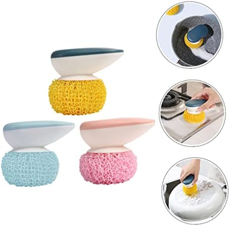 Luxshiny 3pcs Curățați bilă de bilă cu burete auto Sponge Curățați Scrubber Spătare vase de vase de curățare Curățăm Pensule