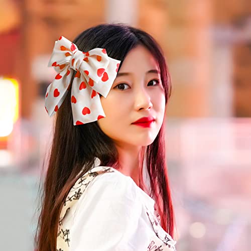 Sucrain 5 buc dragoste dulce fete arc păr clipuri păr legături manual păr decorare, coreeană moda elastice coada de cal Accesorii