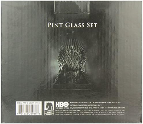 Set de sticlă de halbă Dark Horse Deluxe Game of Thrones: Targaryen și Lannister