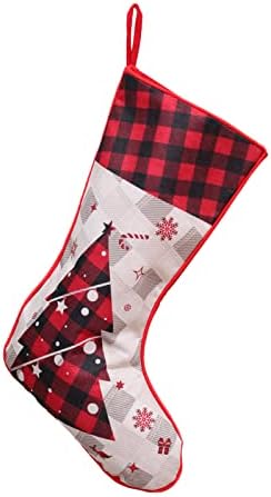 XIOS Craciun Decorat Socks Christmas Pânză de Crăciun Geantă de șosetă și șosete suspendate de Crăciun pentru decorare de petrecere