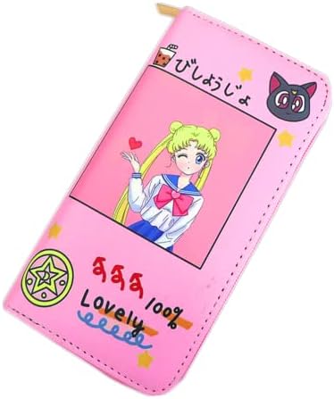Kerr ' s Choice portofel mic Animie Moon Coin Purse Card Holder Organizator / accesorii cadou pentru fete drăguțe
