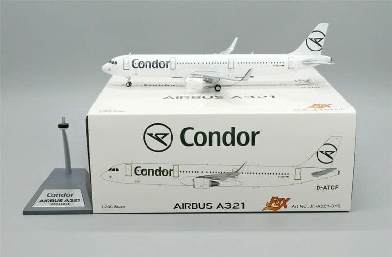 JFOX Condor pentru Airbus A321-211 D-ATCF cu Stand Limited Edition 1/200 Aeronave Diecast Model pre-construit