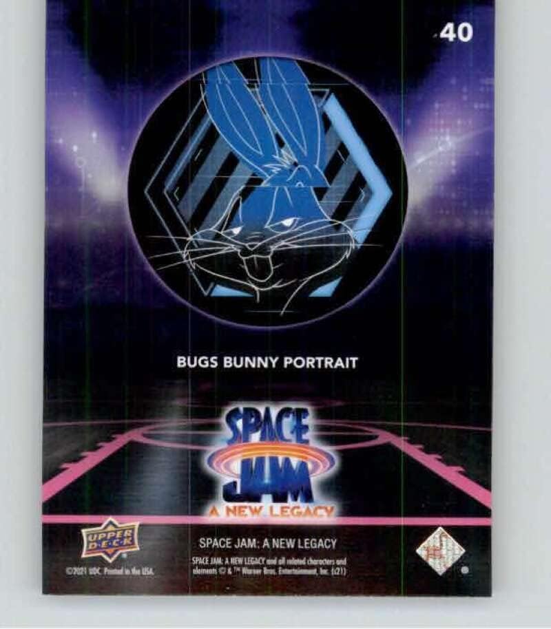 2021 Upper Deck Space Jam A New Legacy 40 Bugs Bunny Bunny Portret Trading Card