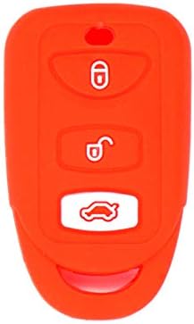 WFMJ 2pcs Roșu albastru silicon la distanță Smart 3 butoane cheie caz lanț acoperi pentru Hyundai Accent Elantra Genesis Sonata