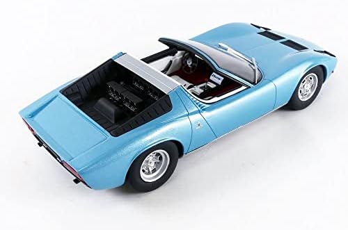 1968 Lambo Miura Roadster Blue Blue Metallic Edition Limited la 999 piese din întreaga lume 1/18 Mașină Model de GT Spirit
