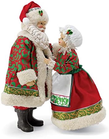 Departamentul 56 Jim Shore de posibile vise Moș Crăciun și doamna Claus Set de figurine cu ediție limitată aproape gata, 12