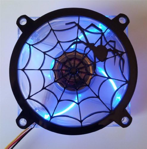 Design laser inspirat personalizat Black Widow Web computer fan Grill 140mm
