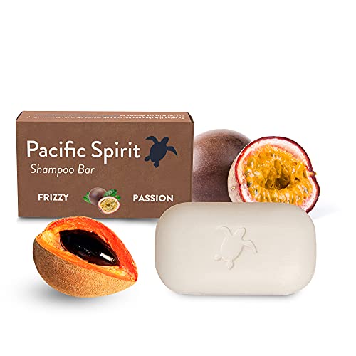 Pacific Spirit Shampoo Bar pentru parul cret cu ulei de nucă de cocos & fructul pasiunii. Hidratant și texturizant-parfum de