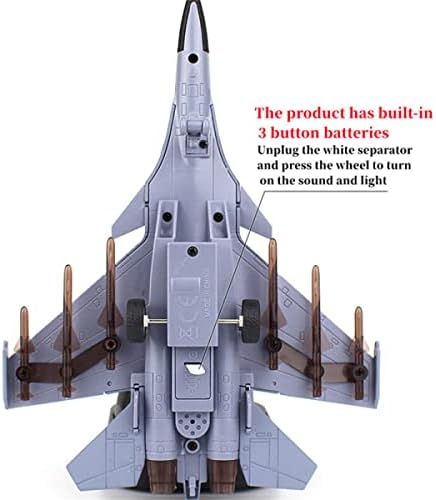 1: 100 Metal J-10 Eagle Fighter Diecast Metal Fighter Plane militare Model Model Model Avion, sunet și Light Trage înapoi Model