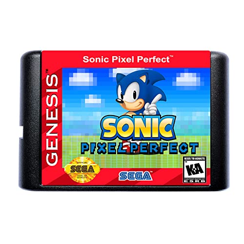 Sonic Pixel Perfect 16 Bit MD Card pentru Sega Mega Drive pentru Genesis