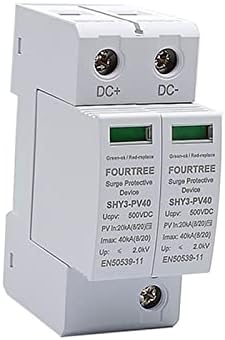 Rayess PV Surge Protector 2P 500VDC Artery Dispozitiv SPD Switch de gospodărie Sistem de energie solară Combinator Cutie Laser