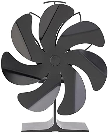 Uxzdx CUJUX 6 lame de căldură alimentat aragaz ventilator negru acasă semineu ventilator liniștit jurnal lemn arzător eficient