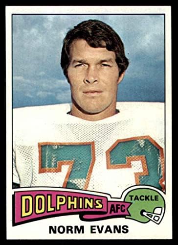 1975 Topps 234 Norm Evans Miami Dolphins NM Dolphins TCU
