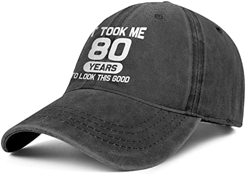 Traqueu amuzant 40 60 80 de ani Cadouri bărbați Femei șapcă de Baseball Denim pălărie spălat bumbac pălărie