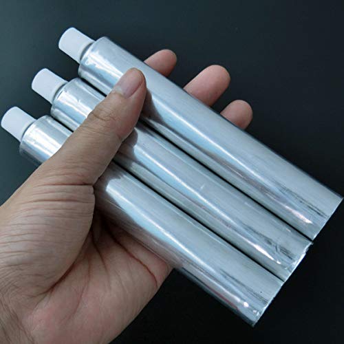 Jtkens aluminiu Tuburi de pastă de dinți goală cu capac de ac nesecat argintiu