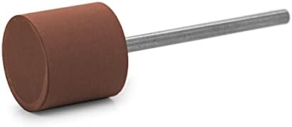 Cilindru moale roșu-maro-maro, Ø 14 x 12 mm, moale, cereale fin, instrument de polonez HP-Shank