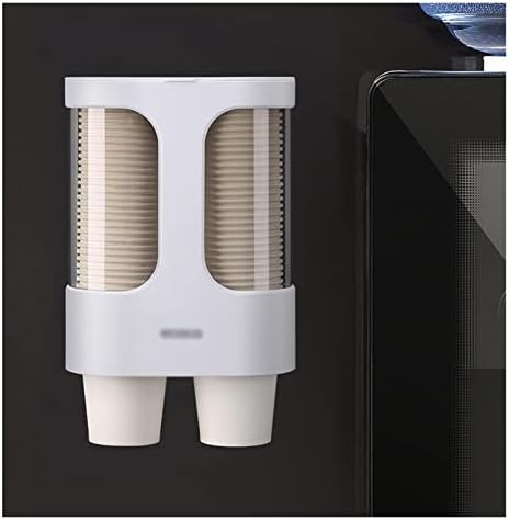 Miaohy pahare de hârtie Dispenser suport pentru pahare din Plastic pentru dozator de apă montat pe perete Suport automat pentru