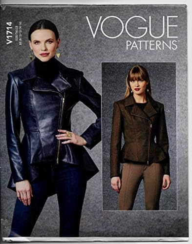 Vogue Patterns V1714B5 Misses Jackes, B5, White