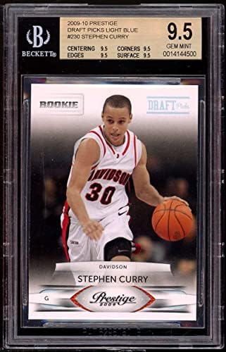 Stephen Curry Rookie 2009-10 Prestige Blue Light 230 BGS 9.5