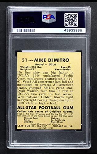 1948 frunze 51 Mike Dimitro PSA PSA 5.00