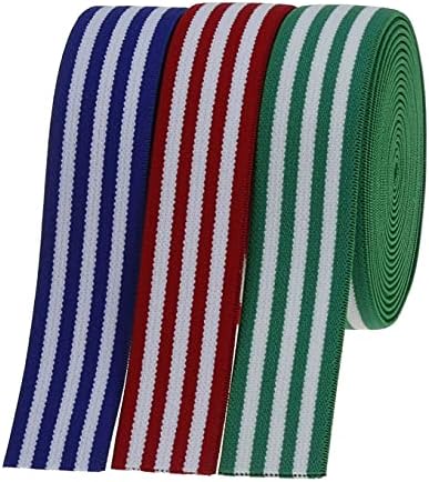 COTOWIN elastic de pluș greu de 1 inch, dungi moale bandă elastică confortabilă de cusut - 3 metri