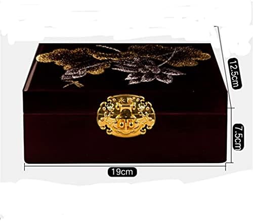 Cutie de bijuterii retro chySP Brățară chineză Brățară cu cutii de depozitare a inelului perla cu cutie de depozitare