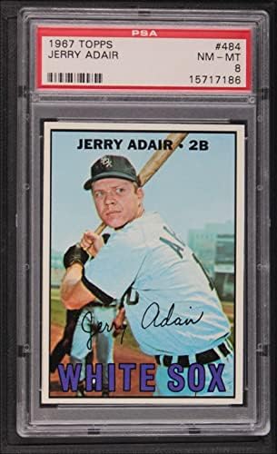1967 Topps 484 Jerry Adair Chicago White Sox PSA PSA 8.00 White Sox