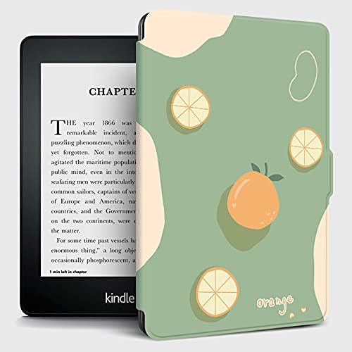 LYZGF caz pentru Kindle-simplu portocaliu ilustrare Kindle Paperwhite cazuri / Kindle a 8-a generație moale ultra Slim