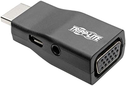 Convertor de adaptor Tripp Lite HDMI la VGA cu audio de 3,5 mm, compact m/f 1080p @60Hz 1920 x 1200