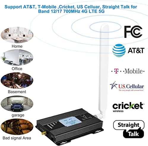 AT & T TELEFON PELLULUI CONFECTION SEMONAL TOP TOP AT & T SIGNAL MOBIL 5G 4G LTE BAND 12/17 ATT Telefon mobil Booster AT &