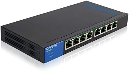 Linksys LGS108P: Desktop Business Gigabit POE+ Switch neadministrat, Ethernet Plus, Conexiune de rețea cu fir local Speed ​​până