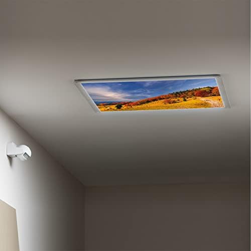 Huse de lumină fluorescentă pentru panouri de difuzor de lumină de tavan-model de toamnă-Huse de lumină fluorescentă pentru