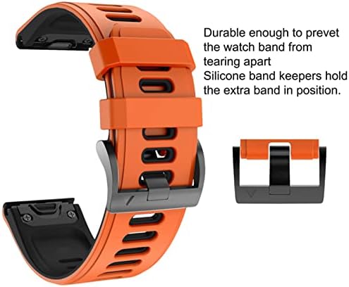 BANDKIT Quick Release Watchband curea pentru Garmin Fenix 7 7x 6x Pro Ceas Easyfit bandă pentru încheietura mâinii pentru Fenix