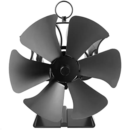 LYNLYN semineu Fan Lemn aragaz Fan 6 lame căldură alimentat aragaz Fan fără energie electrică eficient căldură circulant aragaz