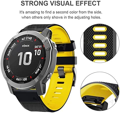 FacDem Watchband pentru Garmin Fenix ​​7 7x 6 7x 3HR 935 Enduro Silicon Band Fenix6 Fenix5 Watch Easyfit curea de mână 22/26mm
