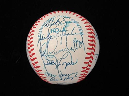 1989 Texas Rangers Autographat AL Baseball - 24 Semnături - Baseballs autografate