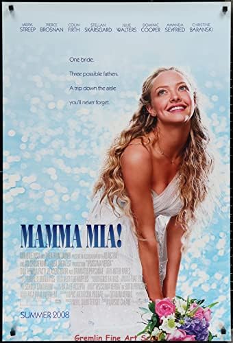 Mamma Mia! Original Theatrical Release One Sheet Movie Poster 2008 - Muzică de Abba