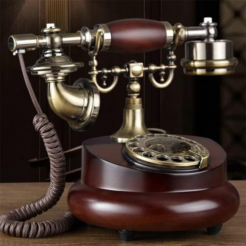 Gayouny Corded Telefon Fixat Telefon digital Retro Telefonuri rotative Telefoane decorative pentru birou pentru acasă